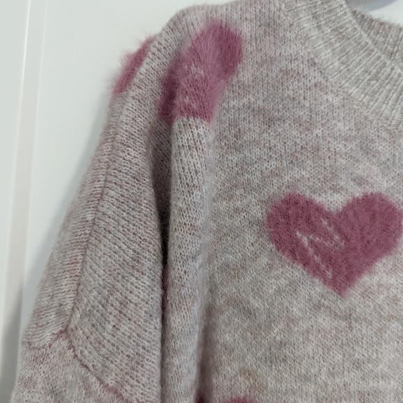 Oversized Chicwish Heart Sweater, Size XS - Picture 2 of 4